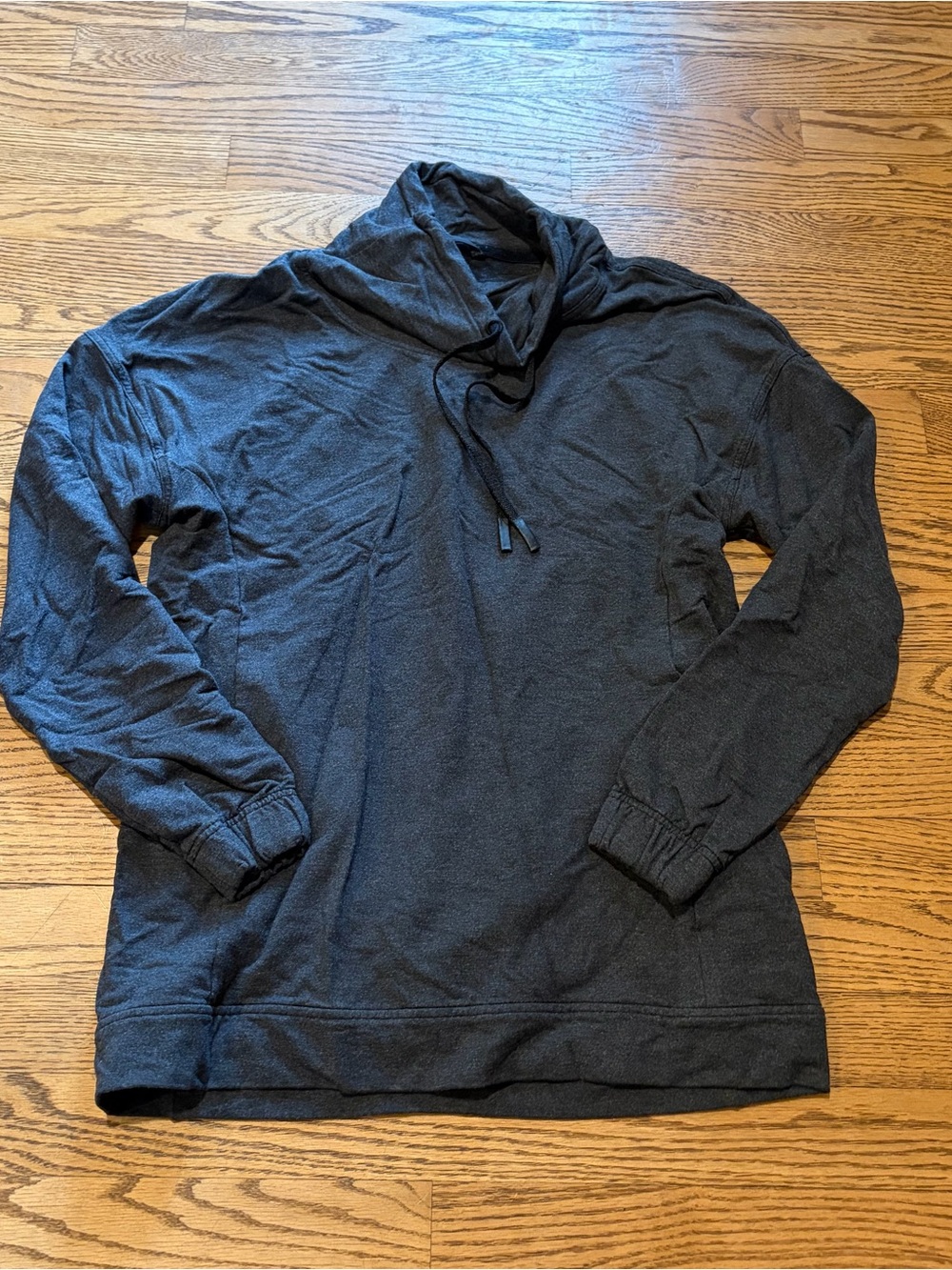 Lululemon Twisted and Tucked Longsleeve Heathered Mod Black